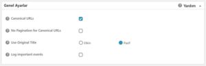 All in Seo Ayarları