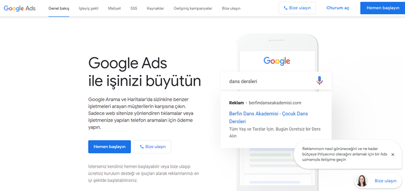 Google ADS reklamı vermek